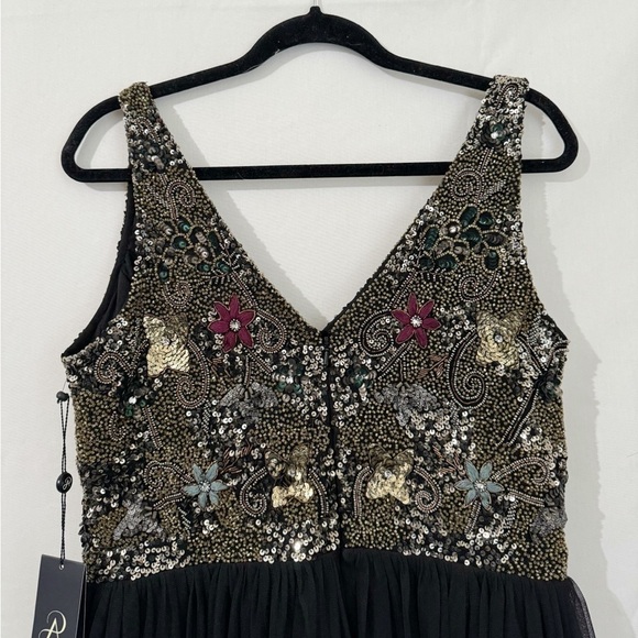 Adrianna Papell Short Sleeveless Cocktail Party Dress Size 12 - Picture 7 of 10